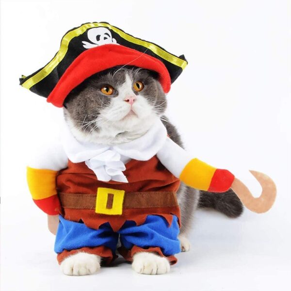 Pet Costume Caribbean Pirate Suit -S