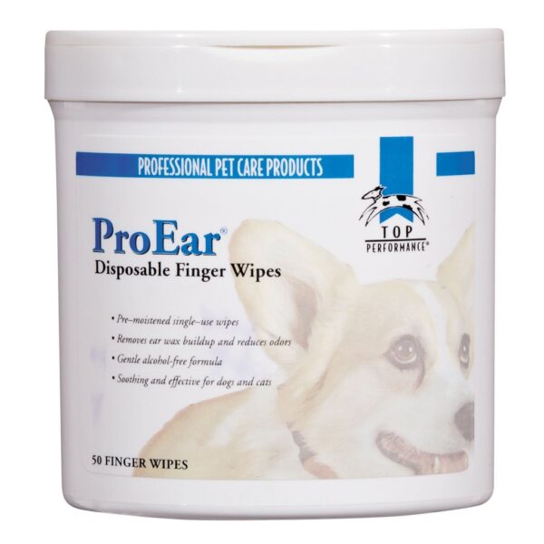 Total Pet Health ProEar Disposable Finger Wipes 5