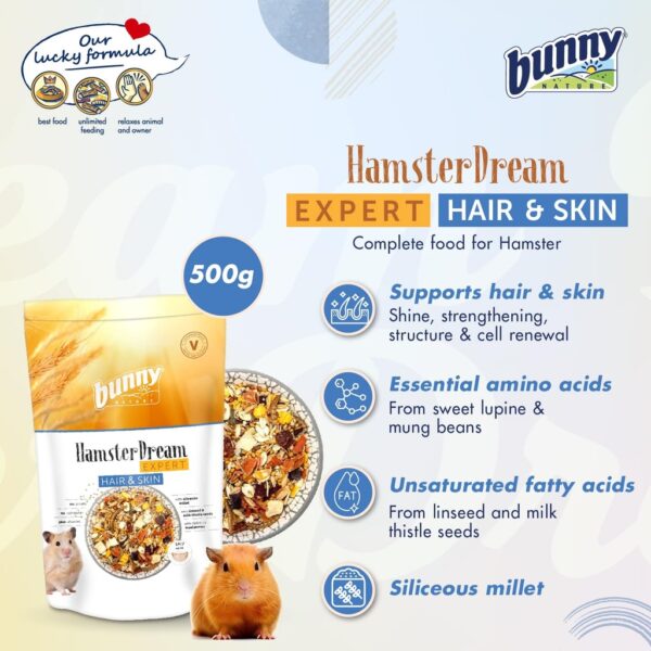 Bunny Nature Hamster Dream Expert Hair & Skin 500gr - Image 4