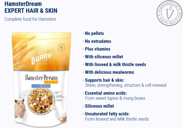 Bunny Nature Hamster Dream Expert Hair & Skin 500gr - Image 3