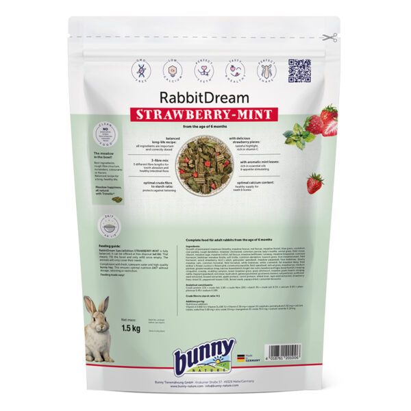 Bunny Nature Rabbit Dream Strawberry-Mint 1.5kg - Image 2