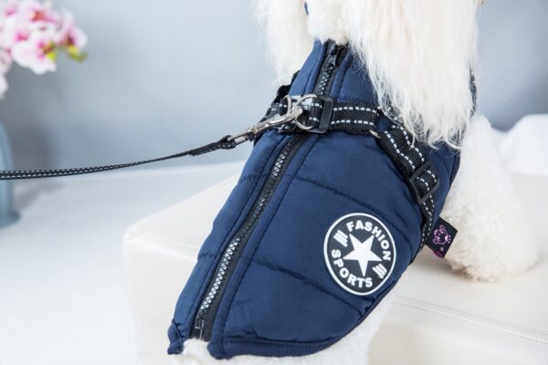 Pets.Love.Earth Jacket With Harness Blue - Image 2