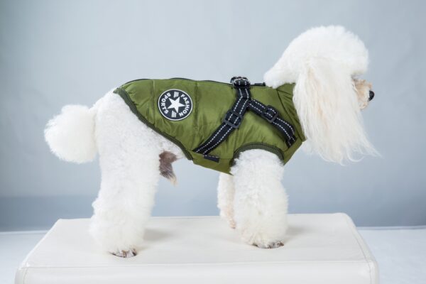 Pets.Love.Earth Jacket With Harness Green - Image 2