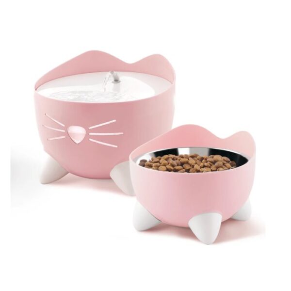 Catit Pixi Cat Drinking Fountain Combo Set - Pink