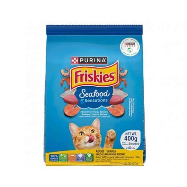 Friskies Seafood Sensations Adult Dry Cat Food - 400 g