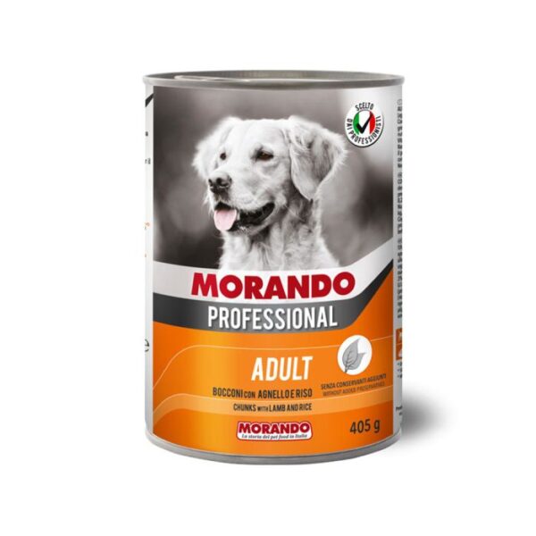 Morando Professional Chunks with Lamb And Rice Canned Dog Food - 405 g